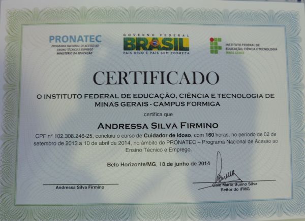 Enfermagem do Unicerp recebe certificado do IFTM pelos cursos ministrados  para seus alunos